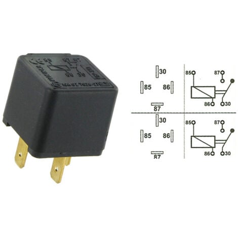 Relais universel 12 volts 30 ampères 4 plots