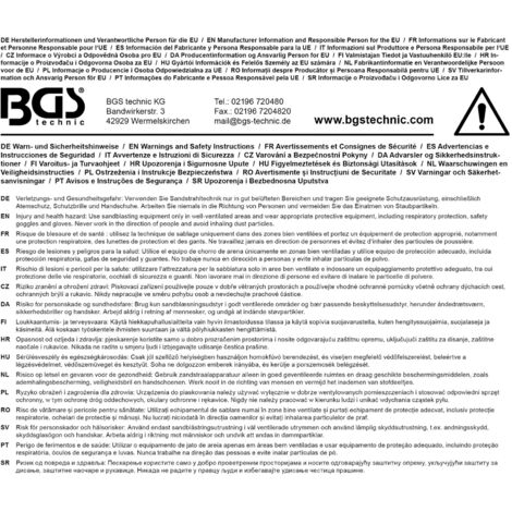 Pistolet bgs technic sablage decapage bicarbonate de soude decapeur