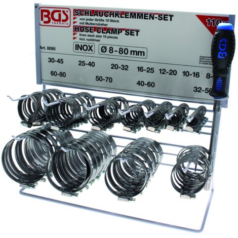 Colliers de serrage durite en Acier inox BGS TECHNIC
