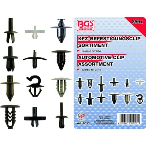 Clip de fixation bgs technic pour volvo 350 pieces