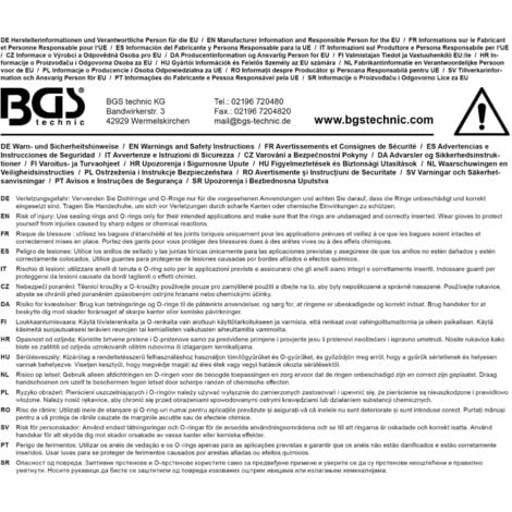 Assortiment bgs de bagues, rondelles, 150 joints d'etancheite cuivre