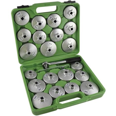 COFFRET CLOCHES CLES DE FILTRE A HUILE POUR AUTO, POIDS LOURS