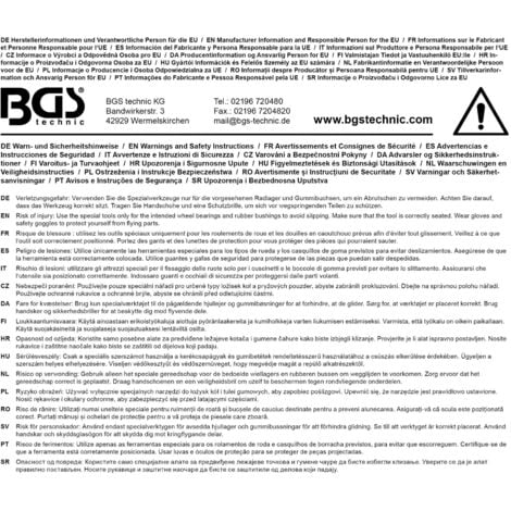 Kit bgs technic d'outils extracteur roulement de roues et moyeux