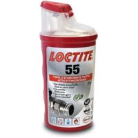 Fil d'étanchéité Loctite 55 160m – Pour raccords filetés en métal et plastique – Résiste à 130°C et 16 bars – Application rapide et propre