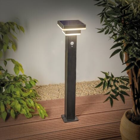 Esotec Solar Lampe Sur Pied Salerno 60 Cm, Noir Résistant Aux
