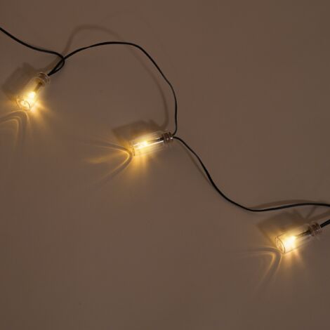 esotec Solar Chaîne lumineuse pour bouteilles avec bouchon 20 LED 3000K blanc chaud résistant aux intempéries