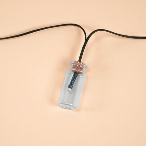 esotec Solar Chaîne lumineuse pour bouteilles avec bouchon 20 LED 3000K blanc chaud résistant aux intempéries