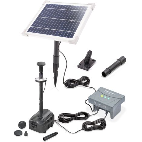 Pompe Solaire Esotec 101018 25W - Fontaine Et Bassin Sans Fil, Débit 1600 L/h, Écologique Et Puissante