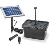 Kit de filtres de bassin solaire 5/470 Pompe solaire kit de pompe de bassin de jardin esotec 101065
