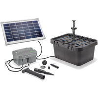 Kit filtre solaire pour bassin 8/300 avec batterie rechargeable Kit pompe pour bassin de jardin esotec 101068