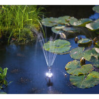 Pompe solaire pour bassin 8W 300l / h Batterie LED Pompe solaire Pompe pour bassin de jardin esotec 101923