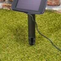 Solaire Premium Guirlande lumineuse 100 DEL blanc chaud jardin décoration Esotec 102170 