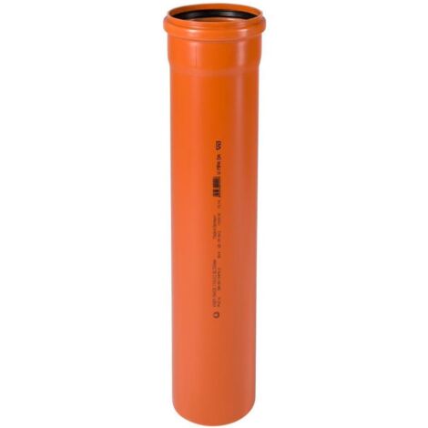 Ostendorf KG-Rohr mit Steckmuffe und Gummidichtring DN 110 Länge 500 mm 220000