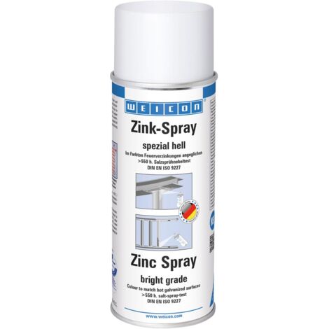 WEICON Zink-Spray spezial hell, kathodischer Korrosionsschutz mit Zulassung für den Lebensmittelbereich, 400 ml