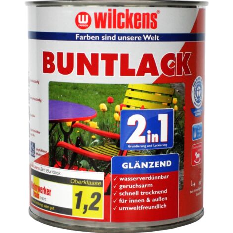 Wilckens Buntlack 2in1 RAL9001 Cremeweiß glänzend 0,375l 10490100030