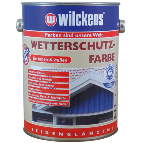 Wilckens Wetterschutzfarbe RAL 9010 Reinweiß 2,5l 11191000080