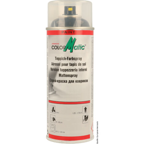 TECPO Teppich Farbspray - 400ml Anthrazit Für Auto Matten & Innenraum