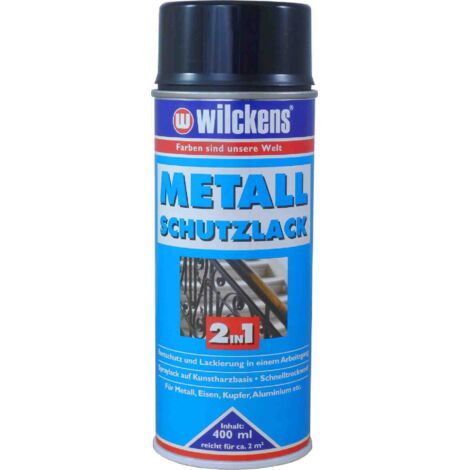 Wilckens Metallschutzlack Spraylack schwarz 2in1 0,4l 15990500140