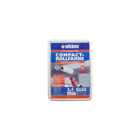 Wilckens Compact-Rollfarbe Weiss matt 2,5l 16100100080
