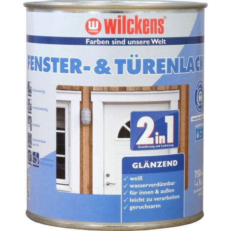 Wilckens Fenster&Türenlack 2in1 Weiß glänzend 0,375l 12993000030