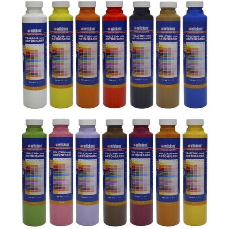 Wilckens Vollton-&Abtönfarbe Schwarz matt 0,75l 16891100050