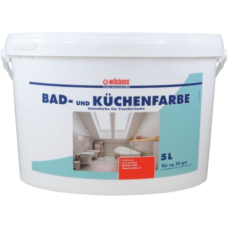 Wilckens Bad&Küchenfarbe Weiß matt 5l 13490400090