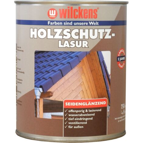 Wilckens Holzschutzlasur Eiche seidenglänzend 0,75l 16789200050