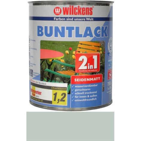 Wilckens Buntlack 2in1 RAL5010 Enzianblau seidenmatt 0,75l 12451000050 (1/4)