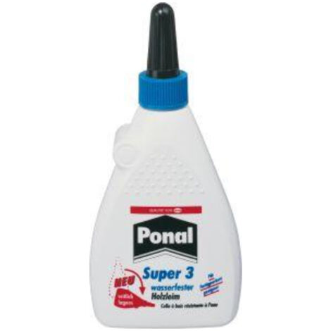 PONAL Super 3 PVAc Holzleim weiß wasserf 120g Flasche F