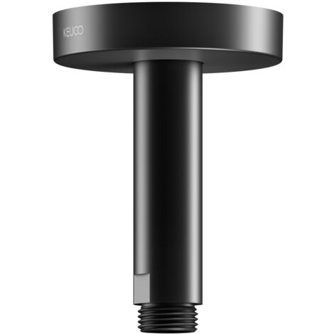 KEUCO Brausearm Elegance für Deckenanschluss 100mm schwarz matt 51689370100
