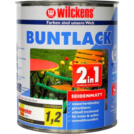 Wilckens Buntlack 2in1 RAL1015 Hellelfenbein seidenmatt 0,75l 12411500050