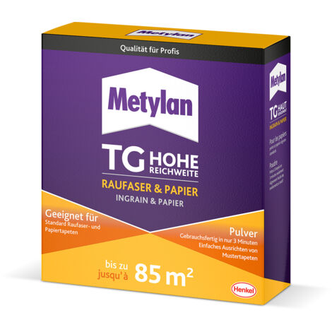 Metylan TG Hohe Reichweite Raufaser & Papier Pulver 500 g MTRP