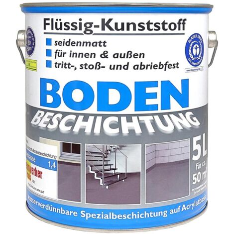 Wilckens Flüssig-Kunststoff Bodenbeschichtung 5 Liter RAL 7035 Lichtgrau 12673502090