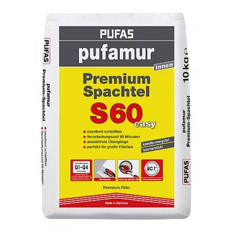 Pufas pufamur Premium-Spachtel S60 easy 10kg 32405000