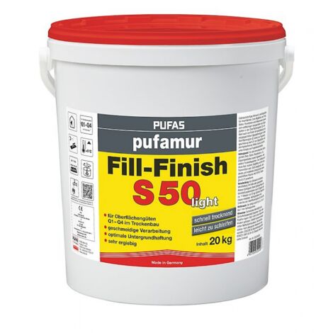 Pufas pufamur Fill-Finish S50 light 20 kg 032204000