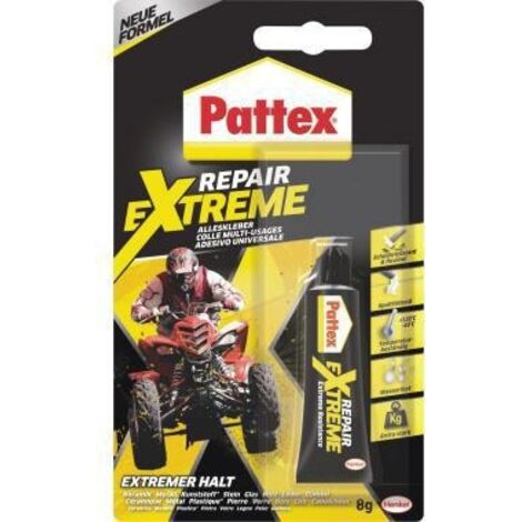 Pattex Repair Extreme Alleskleber-Gel 8 g Tube, kristallklar Universalkleber