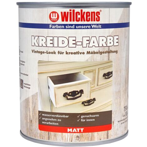 AUSLAUF Wilckens Kreidefarbe RAL 7023 Betongrau 0,75l 12372300050