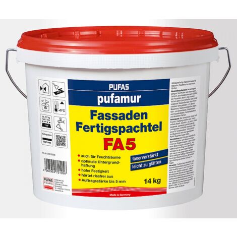Pufas pufamur Fassaden-Fertigspachtel FA5 14kg 072105000