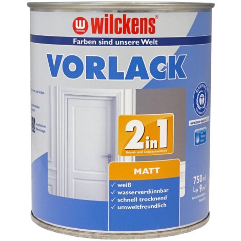 Wilckens Vorlack 2in1 Weiß matt 0,375l 12191000030