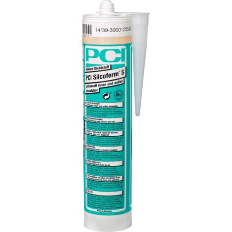 PCI Silcoferm S Silikon 310ml innen & außen Nr. 21 hellgrau