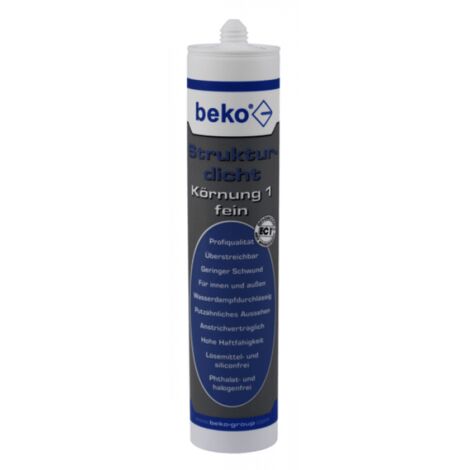 Beko Strukturdicht 310 ml weiß-strukturiert, Körnung 1 fein 230330