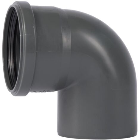 Ostendorf 175140 HTSafe Rohr Bogen DN 110 87 Grad Winkel Abflussrohr grau