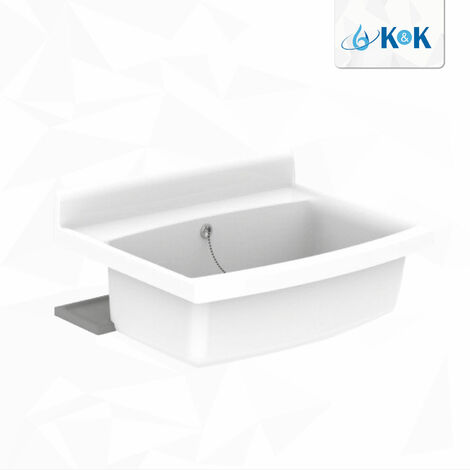 Sanit maxi Becken mit Überlauf weiß