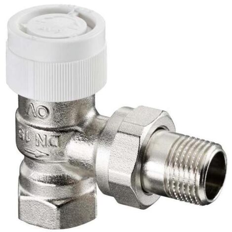 Oventrop Thermostatventil Baureihe AV 9 DN 15, Eck, Messing vernickelt