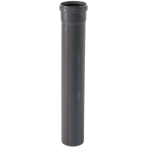 174040 HTSafe Rohr Abflussrohr DN 90 x 1000mm grau Kunststoffrohr