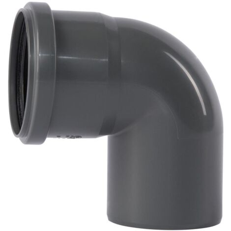 Ostendorf 173140 HTSafe Rohr Bogen DN 75 87 Grad Winkel Abflussrohr grau