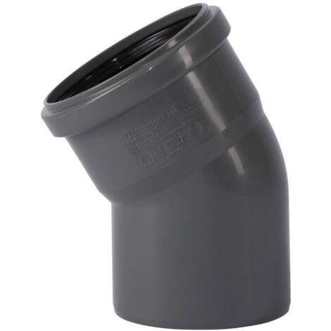 Ostendorf 174110 HTSafe Rohr Bogen DN 90 30 Grad Winkel Abflussrohr grau