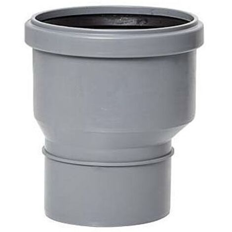 Airfit Reduzieradapter 61190RA DN 110 x 90, exzentrisch, aus Polypropylen, grau