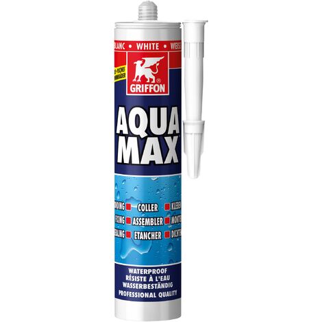 Griffon AQUA MAX Konstruktions-und Dichtklebstoff 425g Kartusche weiß 6308214 (1/5)