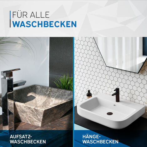 Tubo Di Immersione Allungato K&ouml;r4u K12881 - Nero Opaco, 300mm, Per Sifoni Bagno